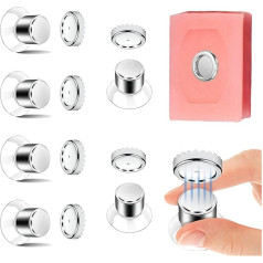 ZYNERY Мыльница, магнитная мыльница с присоской, фиксированное крепление, держатель мыла для душа без сверления Магнитный держатель мыла из н