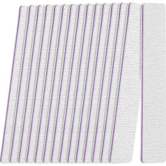 Пилка для ногтей (12 штук) 180/240 грит для натуральных и акриловых ногтей Двухсторонние доски Emory Boards Limas para unas acrilicas Профессиональная пилочка д