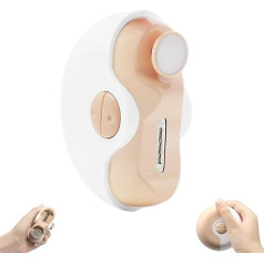 KUIRUNRX Elektrische Nagelfeile, USB Wiederaufladbare Automatischer Nagelschneider FüR Ein-Tasten-Bedienung, tragbare Nagelfeile für Kinder, ältere Menschen, Erwachsene, Maniküre(Weiß)