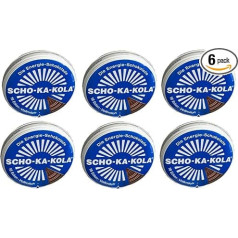 6 x 100 г Scho-Ka-Kola Whole Milk Energy Chocolate Caffeinated