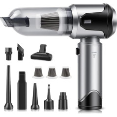 Lupxiu Ручной пылесос аккумуляторный автомобильный пылесос сильный 22000Pa ручной пылесос беспроводной 3-скоростной мини пылесос 4-в-1 автомобил