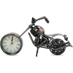 Творческий Ретро Мотоцикл Модель Часы Металл Мотоцикл Коллекция Полка Часы Железо Современное Искусство Дом Офис Украшения Подарок Для П