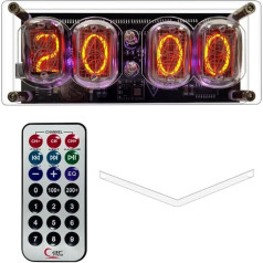 IN-12 Nixie Tube Clock 4 Digit LED Retro Bedroom Decor Digital Clock