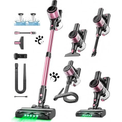 Беспроводной пылесос SUXIANGVAC 45KPa/500W/45min, мощный аккумуляторный пылесос с 3 уровнями, светодиодным дисплеем, щеткой для пола, ковров, волос, авт