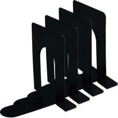 L-образные подставки для книг 15 x 13 x 16,5 см, упаковка из 4 металлических подставок для книг, подходит для подставок для книг в домах, школах, би