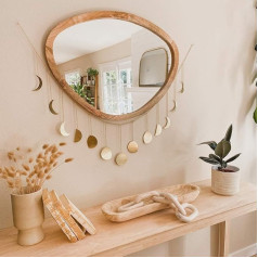 55 дюймов небесная фаза луны настенный подвес (оборудование в комплекте) ручной работы молотая поверхность (13 лун) бохо луна велосипед банне