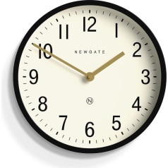 Настенные часы NEWGATE® Master Edwards | Часы в стиле середины века | 30 см | Глубокий металлический корпус матово-черного цвета | Современный ретро-диз