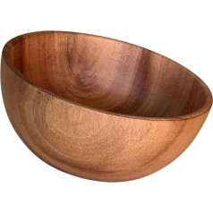 Натуральная деревянная чаша Салатная чаша для риса Суп Макароны Смешивание Зерно Закуски Сервировочная чаша Размер S