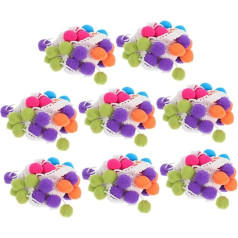 Angoily Pack of 8 Lace Accessories Tassels Sewing Pompom Garland Sewing Accessories Braid Felt Ball Garland Beads Fringe Trim Sewing Material Sewing Fringe Trim Polyester