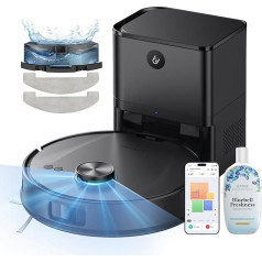 Ultenic T20 Pro Робот-пылесос с функцией швабры 8000 Па, робот-пылесос с всасывающей станцией 3,5 л, робот-пылесос для шерсти домашних животных, ковро