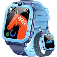 Детские умные часы Blackview 4G, GPS + LBS + WiFi трекер с функцией SOS, видеозвонок/звонок/голосовой чат/SMS, монитор сна, шагомер, режим занятий, камера, ло