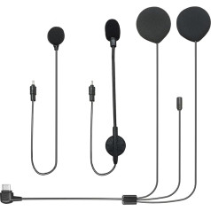 Гарнитура для мотоциклетного шлема Hi-Fi с динамиком, стрелой и кнопкой микрофона для X10