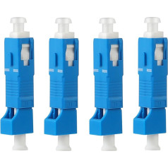 fyboptwu - Пакет из 4 SC мужской к LC женский UPC адаптер визуальный локатор неисправностей волоконно-оптический адаптер гибридный оптического вол