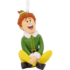 Hallmark Buddy the Elf Hanging Ornament, Christmas Film Elf Tree Decoration, Resin Hanging Ornament, Christmas Hanging Ornament, Gifts for Christmas