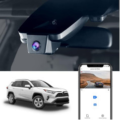 Fitcamx Dash Cam Подходит для Toyota RAV4 2021 2020 5-го поколения (XA50) LE Limited Premium XLE TRD Hybrid Prime XSE SE, OEM 4K автомобильная камера WiFi, UHD ночного видения, G-сенсор, Loop з