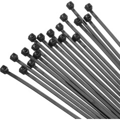 QUARKZMAN Набор из 1000 кабельных стяжек 4-дюймовые самофиксирующиеся нейлоновые кабельные стяжки с прочностью на разрыв 18 фунтов для использова