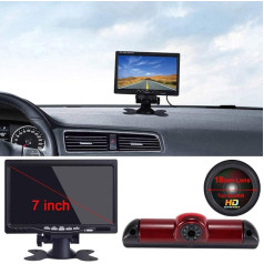 Набор камер заднего хода Super HD: 7-дюймовый цветной TFT ЖК-дисплей автомобильного монитора + 1280 x 720 пикселей 1000TV линий HD ночного видения камеры 