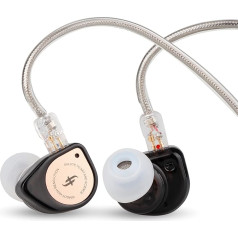 LINSOUL SIMGOT EW100P 10 мм динамические мониторы-вкладыши, двойная полость IEM с LCP мембраной, корпус из алюминиевого сплава PC, съемный посеребренный м