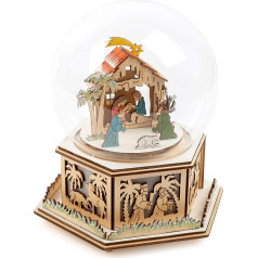 маленькая ножка 11389 Рождественская сцена с музыкальной шкатулкой со светом и рождественской мелодией