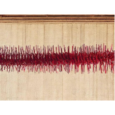 Dmora - Weihnachtsdekoration Pasterze, Weihnachtsdekor, Weihnachtsornament, Festliche Dekoration, Made in Italy, 2000x7 h7 см, Rot