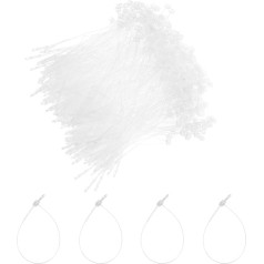 Карта поставщиков Kunststoff-Krawattenverschluss, 10,2 см, Sicherheitsschlaufe, rund, zum Aufhängen, Schnappverschluss für Kleidung, Preisschild, Schuhe, Schnappverschluss, Gepäcketikett, transparent, 5000