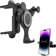 KFZ-Handyhalterung Lüftungsschlitz, 360° drehbar, universelle KFZ-Handyhalterung, Schwerkraft-Sensing-Handyhalterung, geeignet für alle kreisförmigen Lüftungsschlitze