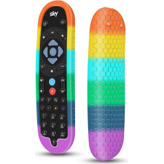 Защитный чехол для Sky Q Bluetooth Remote Control EC201 EC202 2020, силиконовый защитный чехол, SKY Q Remote Control Case Skin Holder Battery Back Protector Universal Rainbow