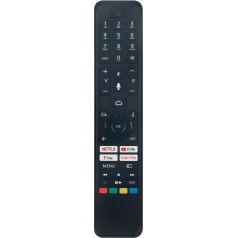 VINABTY RC45161 Ersetzte Sprachfernbedienung Passend für Panasonic/JVC TV's TX-24MS480B TX-32MS490B TX-40MS490B TX-43MX650B TX-50MX650B TX-55MX650B TX-65MX650B LT-32CA120 LT-39CA120 LT-24CA120