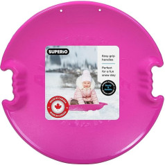 Superio круглое блюдце, снежные санки для детей и взрослых, спиральные санки для малышей, 66 см, лавинный круг, реактивные санки для малышей, воз