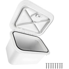 Zxfdsfdbnm Angreifer Tackle Organisatoren Container White Marine Deck Storage Box Embedded Tool Box Lockable Tackle Box