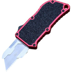 skyrabbiter Алюминиевый нож-резак, сменное лезвие, 5 сменных лезвий, охотничий нож с фиксированным лезвием и ножнами, нож для бушкрафта, нож для в