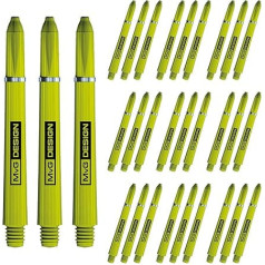 WINMAU Michael Van Gerwen MvG Design Green Medium Nylon Dart Shafts (Shafts) - 10 комплектов в упаковке (всего 30 стержней)