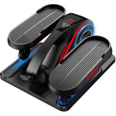 FOUSAE Эллиптический тренажер для дома, 2 в 1 электрический кросс-тренажер с 15 скоростями и 3 автоматическими режимами, педальный тренажер для 