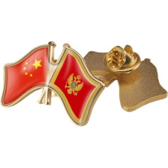 Китай и Heishan Крест Флаг Брошь - Винтаж Патриотическое Знамя Печать Значок для Новых Наций Рюкзак DIY Рубашка Куртка Одежда Аксессуары Ювелир