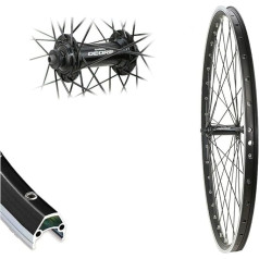 Переднее колесо 26 дюймов Cut19 MTB Hollow Chamber Shimano Deore HB-T610 V-Brake Wheel Black Eyelets 559-19