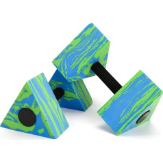 Водные гантели Triangle, 2 упаковки водных гантелей EVA Foam Water Weights Water Fitness Exercise Equipment for Teens Women Adults