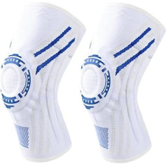 VIDECOR Knee Support, Pack of 2, Compression Knee Sleeves for Men and Women, Professional Elastic Knee Pads for Relief of Joint Pain, Arthritis, Rehabilitation, White-XL