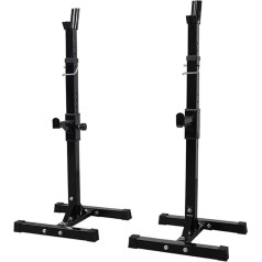 OWOHYG Складная скамья для тяжестей, сверхмощная стойка для приседаний, регулируемая 41-66 дюймов, прочная стальная стойка для приседаний, стой