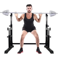 OWOHYG приседания стойки баррель стенд высокой производительности Dip станции вес скамьи 660 фунтов Максимальная нагрузка, приседания стойки д