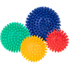Набор массажных сенсорных мячей с шипами, 4 мяча , ACTIVE