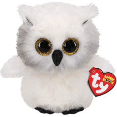 Талисман Ty beanie boos - сова Остин 15 см белый