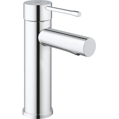 GROHE Essence | Смеситель для ванной комнаты - однорычажный смеситель для раковины, с ограничителем температуры, керамический картридж | хром | 34294