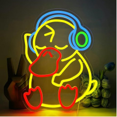 UExnkj-Y Утка неоновый знак животных неоновые огни неоновые знаки для стены USB светодиодные неоновые знаки подарки для мальчиков и девочек для