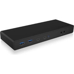 Док-станция ib-dk2245ac 13in1, 2xdp,2xhdi,usb, lan, usb-c, pd до 60w