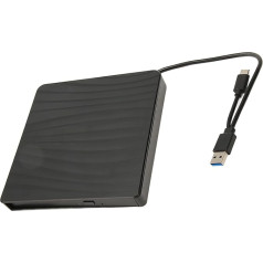 Bewinner Внешний корпус DVD-привода 5 Гбит/с для ноутбуков, корпус DVD-привода Type C USB 3.0, коробка для CD-привода, портативный тонкий комплект корпуса 