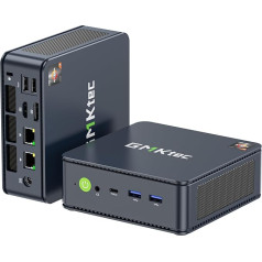 GMKtec AMD Ryzen 7 Mini PC W-11 Pro 5825U (Beat Ryzen 7 5850U) (8C/16 T4.50GHz), M5 Plus Dual LAN 2.5G Mini Computer, 32GB DDR4 RAM + 1TB PCIe SSD, WiFi 6, USB 3.2, USB-C, BT 5.2, DP, HDMI