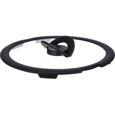 Крышка Lagostina Ingenio из индукционного стекла, Стекло, черный/прозрачный, 22 см