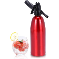 Сифон для газировки, машина для газированной воды 1 л, производитель сельтерской воды, портативная алюминиевая мини-машина для производств