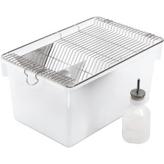 Rotulark Labor Mäusekäfig Labor Ratten Nager Zuchtkäfig Kleintierkäfig Mäusekäfig Mäusekäfig Entwöhnungskäfig (L)