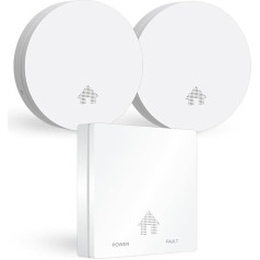 ELRO FF4610 Design Fire Protection Kit - 2 x Ultra Slim детектора дыма и Ultra Slim детектор угарного газа с 10-летней батареей - соответствует европейским стандартам EN146